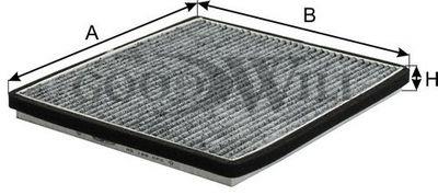 Goodwill AG 168 CFC Activated Carbon Cabin Filter AG168CFC