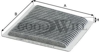Goodwill AG 169 CFC Activated Carbon Cabin Filter AG169CFC