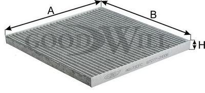 Goodwill AG 173 CFC Activated Carbon Cabin Filter AG173CFC