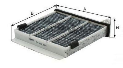 Goodwill AG165AB Cabin filter with antibacterial effect AG165AB