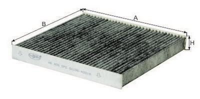 Goodwill AG 405 CFC Activated Carbon Cabin Filter AG405CFC