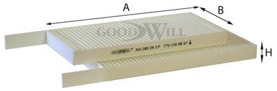 Goodwill AG 285 2K CF Filter, interior air AG2852KCF
