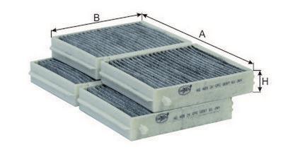 Goodwill AG 409 2K CFC Activated Carbon Cabin Filter AG4092KCFC