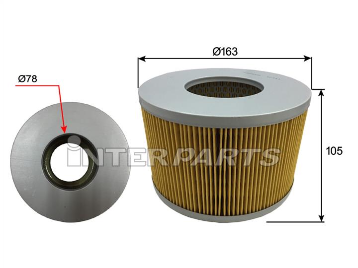 Interparts filter IPA-1002 Air filter IPA1002