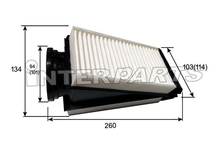 Interparts filter IPA-C024 Air filter IPAC024