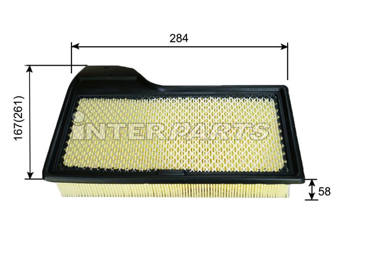 Interparts filter IPA-P444 Air filter IPAP444
