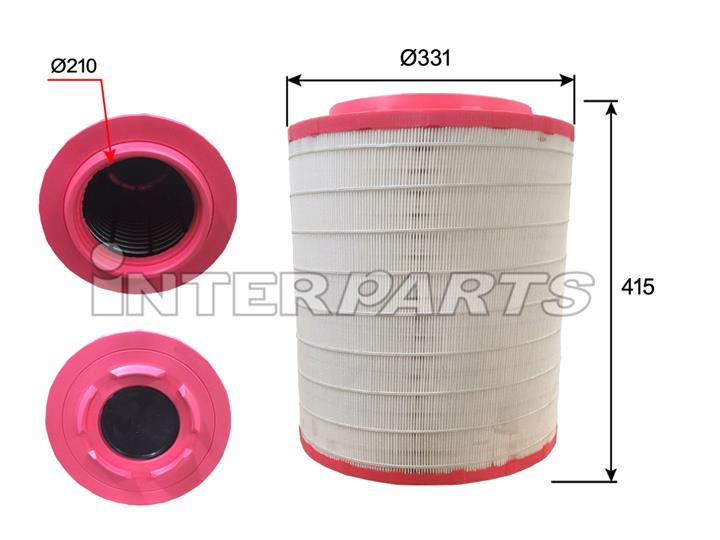 Interparts filter IPA-R142 Air filter IPAR142