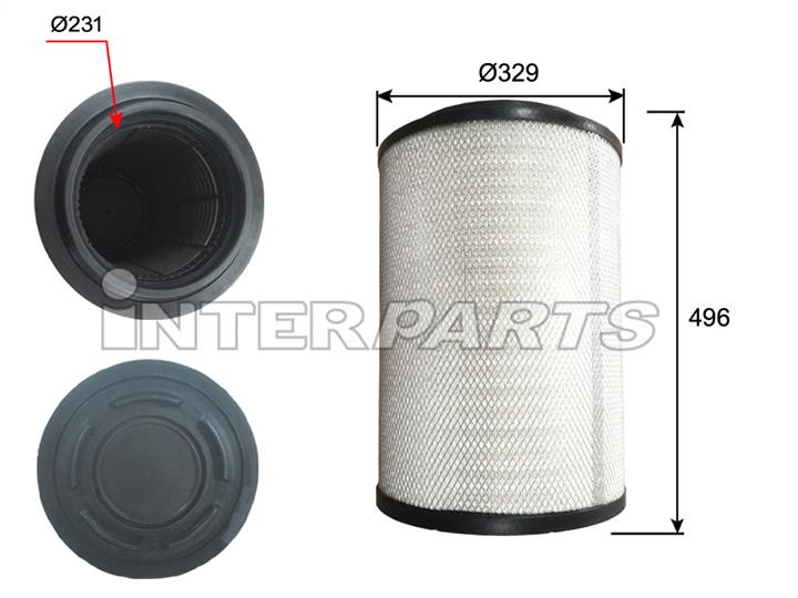 Interparts filter IPA-R143 Air filter IPAR143