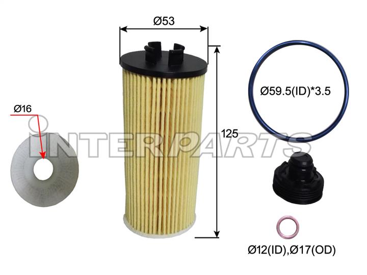 Interparts filter IPEO-883 Oil Filter IPEO883