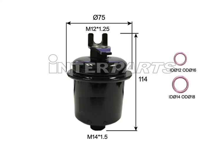 Interparts filter IPF-421E Fuel filter IPF421E