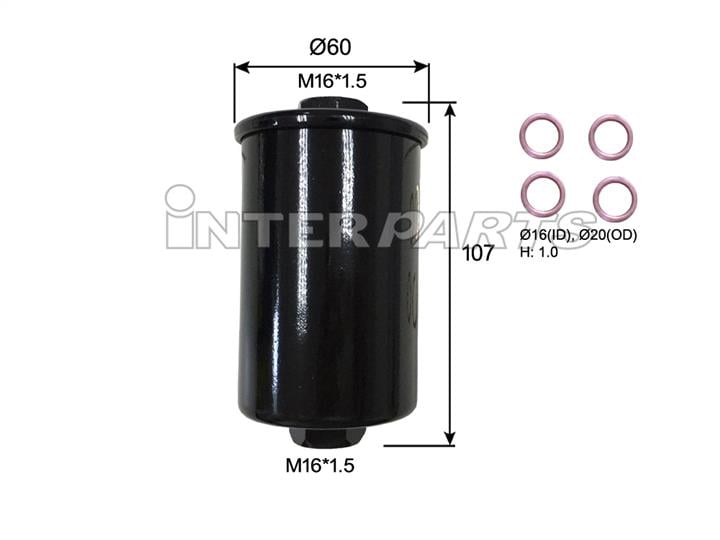 Interparts filter IPF-D001E Fuel filter IPFD001E