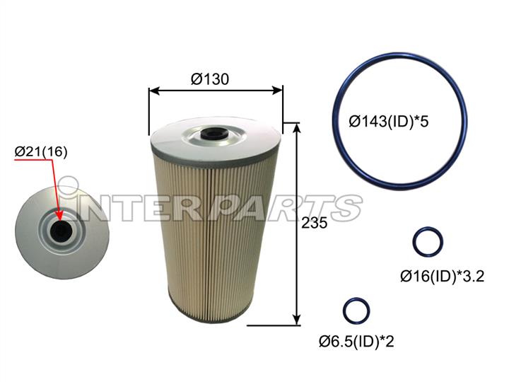 Interparts filter IPMO-203 Air filter IPMO203