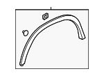 Moulding front fender right General Motors 42490925