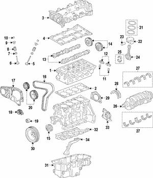 General Motors 55566016 The gear wheel of the fuel injection regulator 55566016
