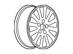 Light Alloy Wheel General Motors Insignia OPC 8x18 5x120 ET42 DIA67,1 Silver General Motors 13235012