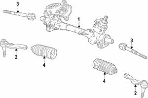 General Motors 39030542 Steering rack 39030542