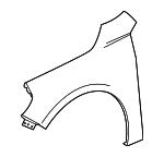 84166457 General Motors Front fender
