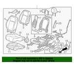 95078142 General Motors Doors handle internal