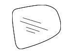 88893368 General Motors Wing mirror glass Heated