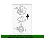 Fan motor resistor General Motors 96435889