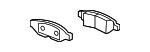 General Motors 13408579 Brake pad set 13408579 13408579 General Motors Brake pad set