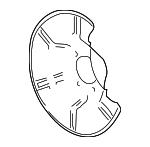 Brake dust shield General Motors 13408178