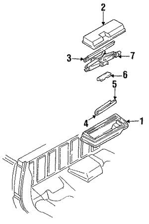 15659721 General Motors Trunk handle