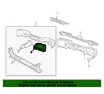 15726730 General Motors Support, bumper