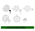 94515463 General Motors Wheel nut