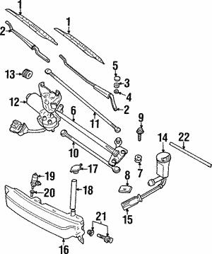 Washer pump General Motors 90347698