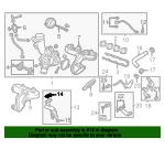 Turbine oil drain pipe gasket General Motors 55585155