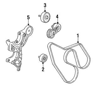 General Motors 10229114 V-ribbed belt tensioner (drive) roller 10229114