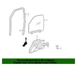 21096854 General Motors Trunk handle