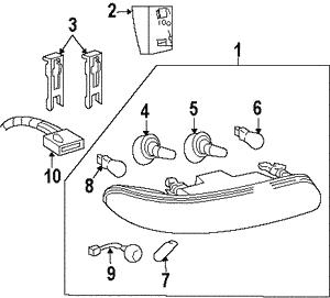 19244693 General Motors Headlamp