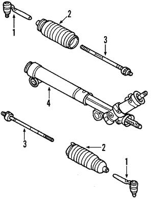 Inner track rod end GMC: 19178561 General Motors Inner Tie Rod