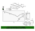Glass washer nozzle General Motors 95962083