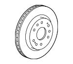 General Motors 23144340 Brake disk 23144340