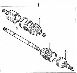 Drive shaft General Motors 23231834