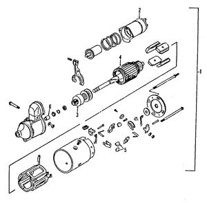 Starter motor Chevrolet Blazer S10: 10465167 General Motors W-(S)REMANUFACTURED STARTER