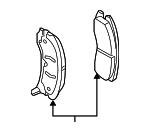 General Motors 89060358 Brake Pad Set, disc brake 89060358