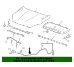94580457 General Motors Hood bumper