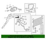 Air conditioning compressor valve General Motors 13122149