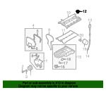 Oil filler cap General Motors 96413100