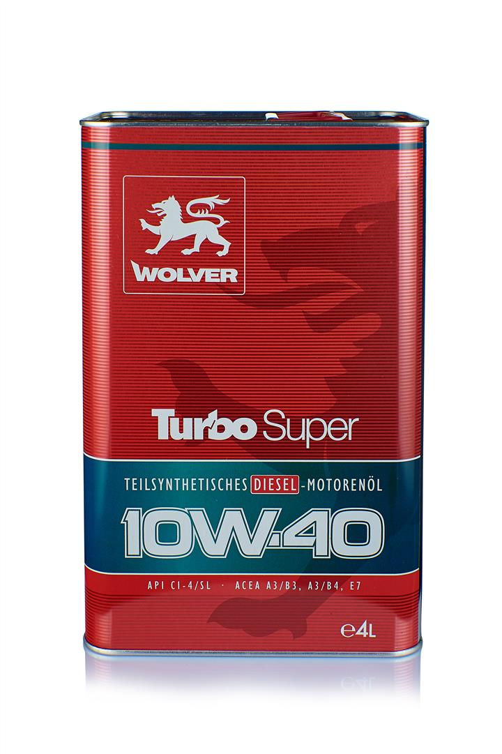 Wolver 4260360941191 Engine oil Wolver Turbo Super 10W-40, 4L 4260360941191