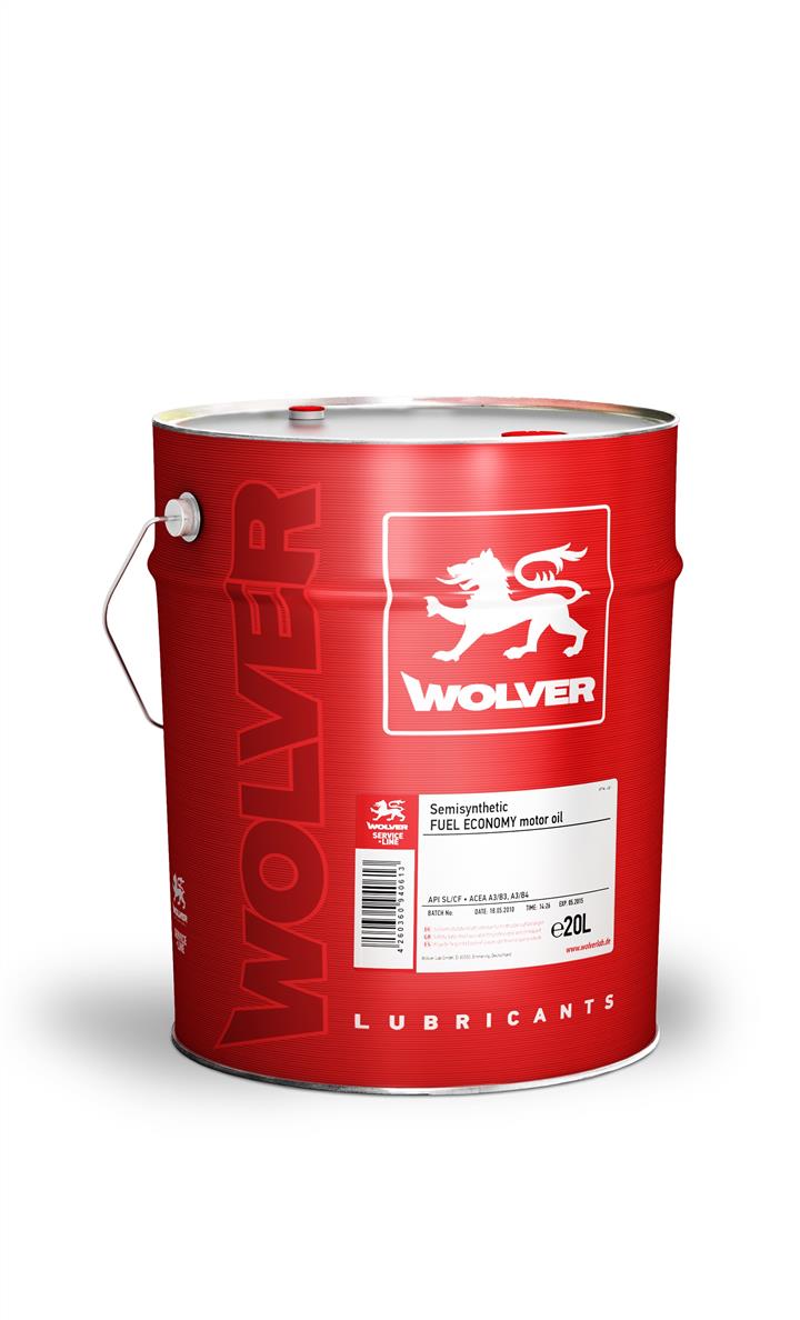 Wolver 4260360940637 Engine oil Wolver Turbo Super 10W-40, 20L 4260360940637