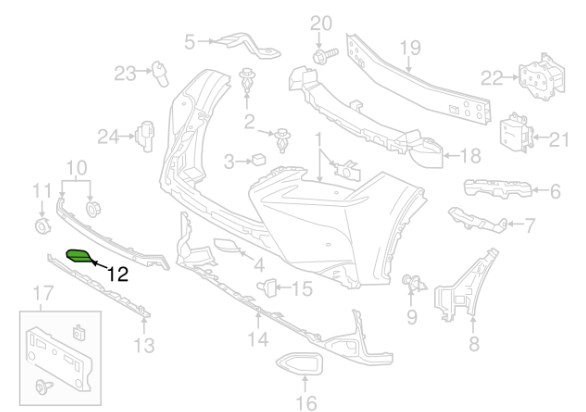 5212778030 Toyota Bumper cover