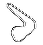 Poly-V belt General Motors 12626076