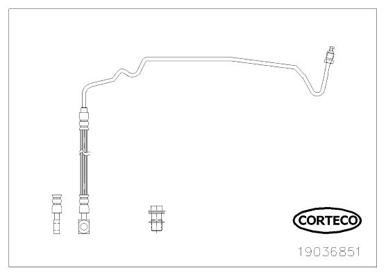 Corteco 19036851 Brake Hose 19036851