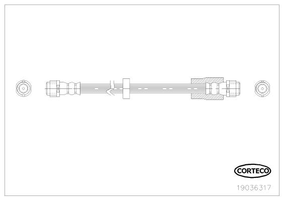 Corteco 19036317 Brake Hose 19036317