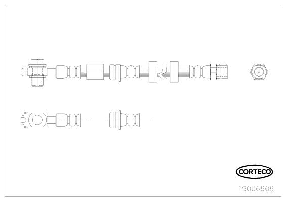 Corteco 19036606 Brake Hose 19036606